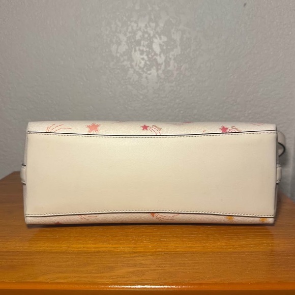 Coach Cream and Pink Star Shoulder Bag